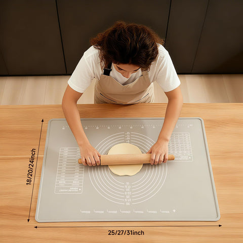 LCOCWMY silicone baking mat non-stick surface for easy dough release
