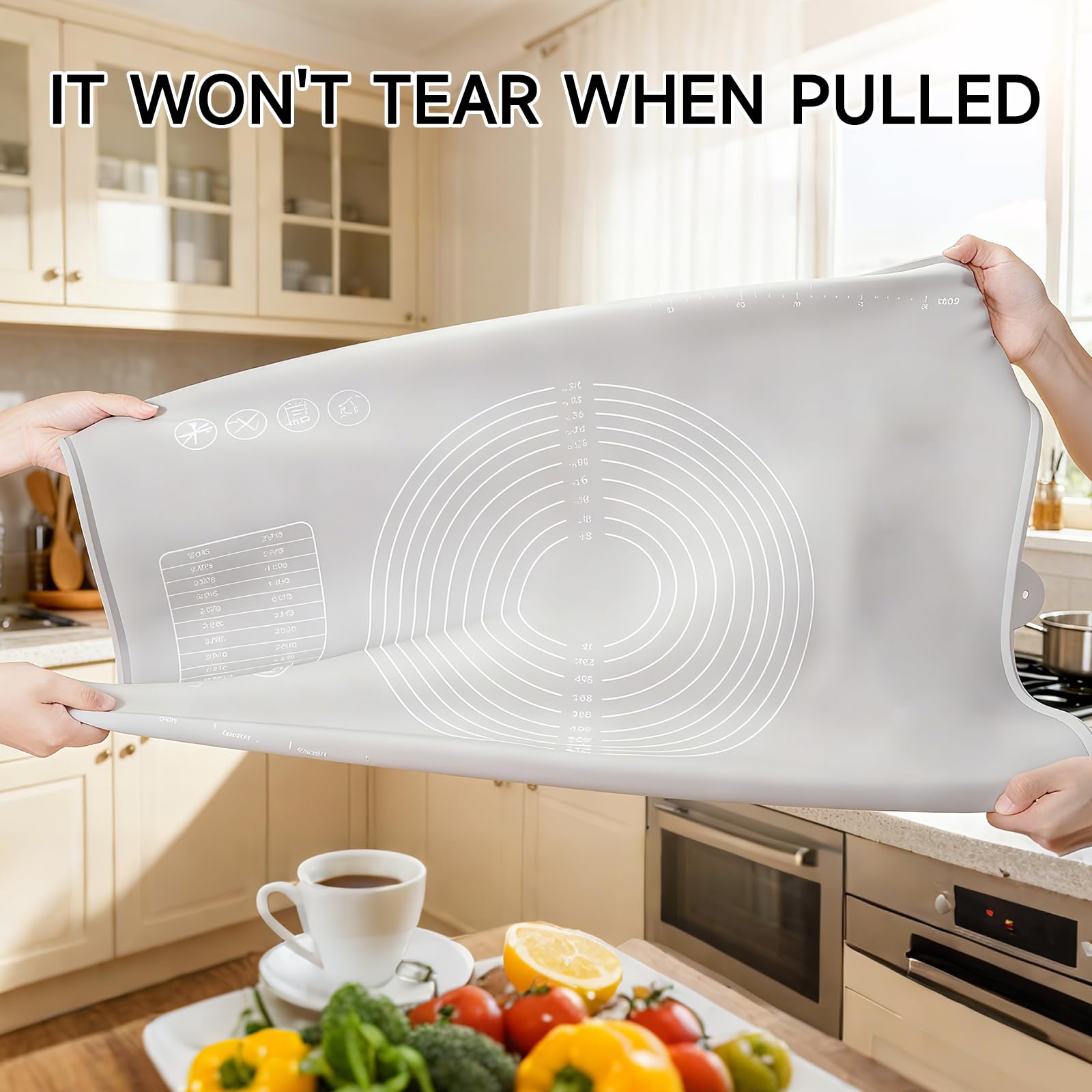 LCOCWMY silicone baking mat wide temperature range for versatile tasks