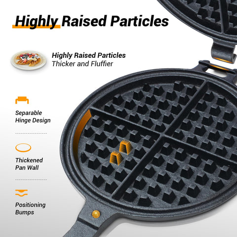 LD HuYY non-coated surface preserves flavor with natural cast iron cooking.