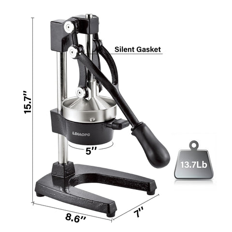 Ldiaopg removable pressing head for quick cleaning after use.