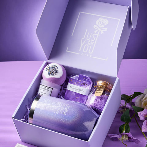 LE CADEAU Lavender Gift Card featuring a heartfelt message for personalized notes.