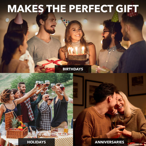 Le Chateau aeration design encourages richer bouquet and palate.