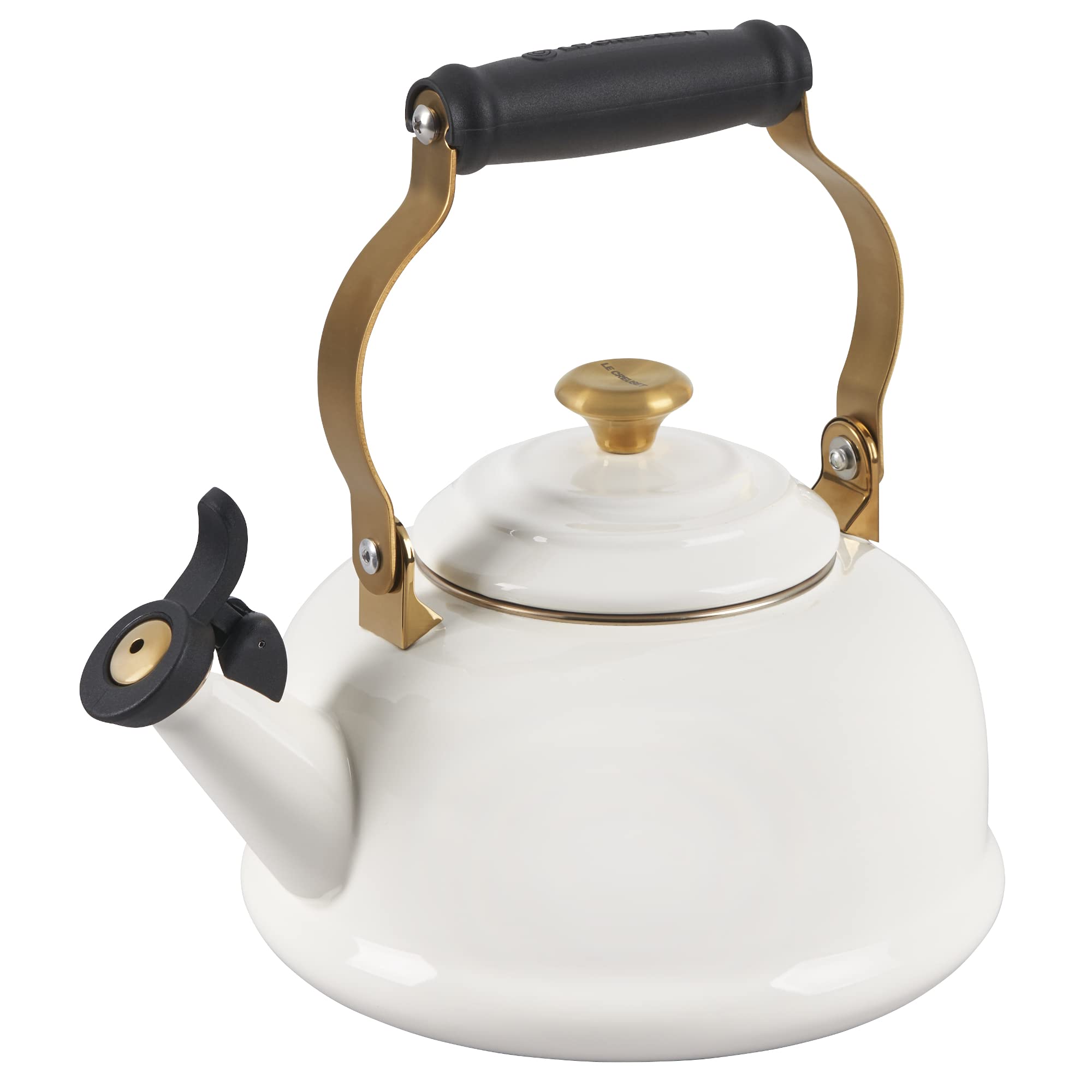 Le Creuset 1.7 qt kettle on all cooktops for versatile heating