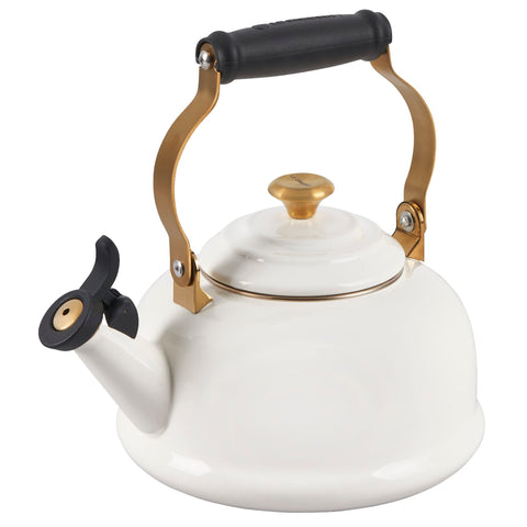 Le Creuset 1.7 qt kettle on all cooktops for versatile heating
