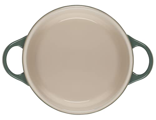 Le Creuset Artichaut stoneware interior with enamel finish resists stains