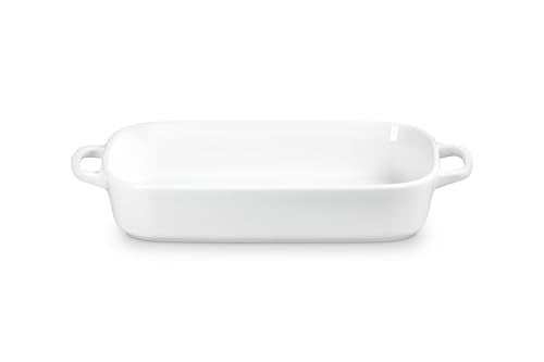 Baking dish offers even heat distribution for uniform browning.