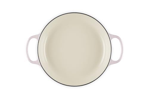 Le Creuset braiser Shallot with ergonomic handles for safe lifting.