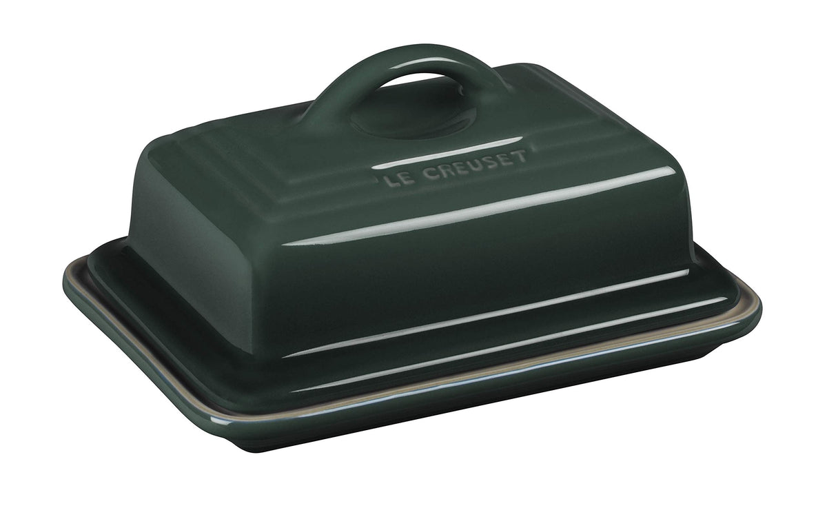 Le Creuset Artichaut butter dish lid keeps butter fresh.