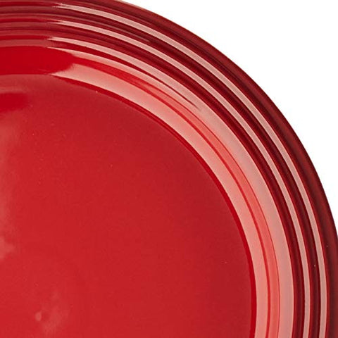 Le Creuset Cerise plate safe in oven, freezer, and dishwasher