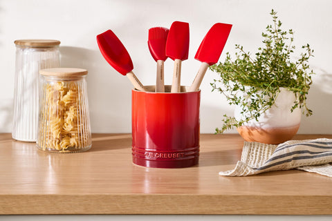 Le Creuset glaze resists chips, scratches, and stains for lasting beauty.
