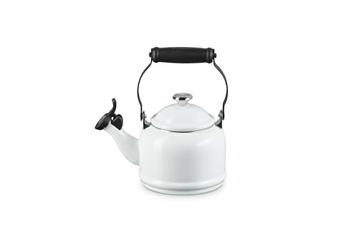 Le Creuset Demi Tea Kettle handle with embossed cartouche for a secure grip