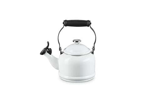 Le Creuset Demi Tea Kettle handle with embossed cartouche for a secure grip