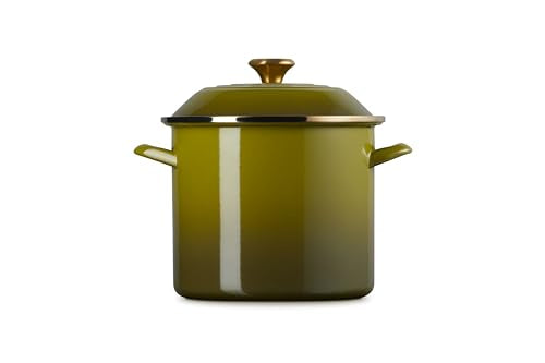 Le Creuset olive stockpot water boiling scene showcases fast heating