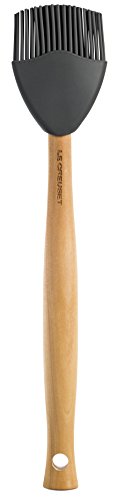 Le Creuset ergonomic silicone spatula trio with comfortable grip.