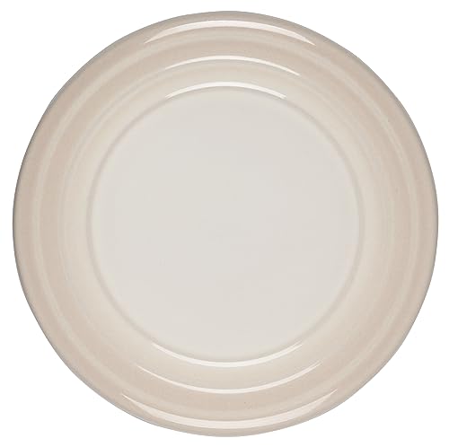 Le Creuset garlic keeper Meringue lid-open for easy access during cooking.