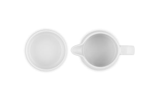 Le Creuset heat-retention stoneware during serving keeps cream cool longer.