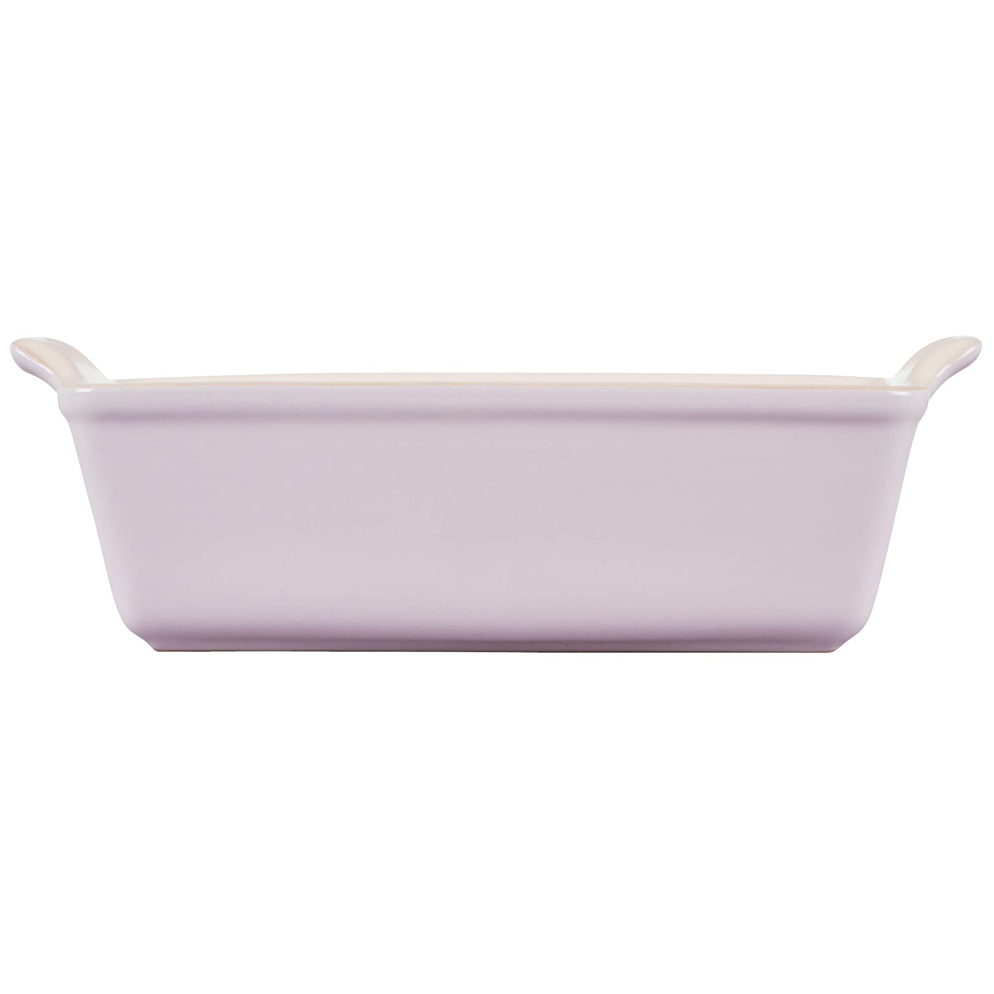 Le Creuset Heritage Loaf Pan shallot in oven highlights deep capacity for breads and casseroles.