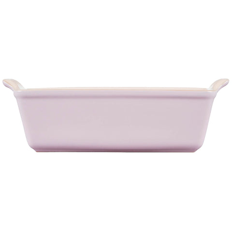 Le Creuset Heritage Loaf Pan shallot in oven highlights deep capacity for breads and casseroles.
