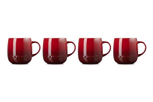 Le Creuset Heritage Mug Cerise inside glaze facilitates quick cleanup