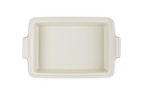 Le Creuset Heritage Rectangular Casserole ready for serving at the table
