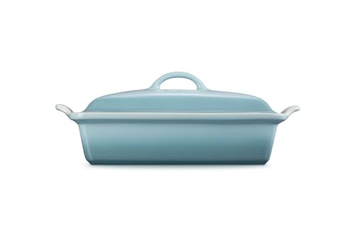 Le Creuset Heritage Rectangular Casserole interior enamel for easy food release
