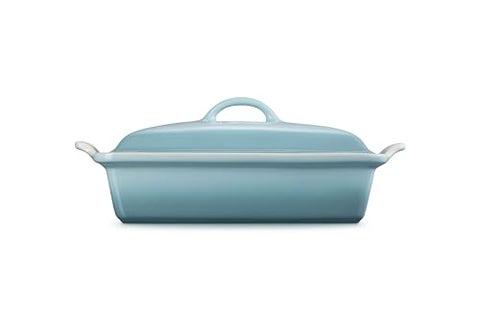 Le Creuset Heritage Rectangular Casserole interior enamel for easy food release