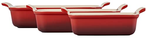 Le Creuset Heritage 10 inch rectangular dish cerise glaze versatile for roasting vegetables