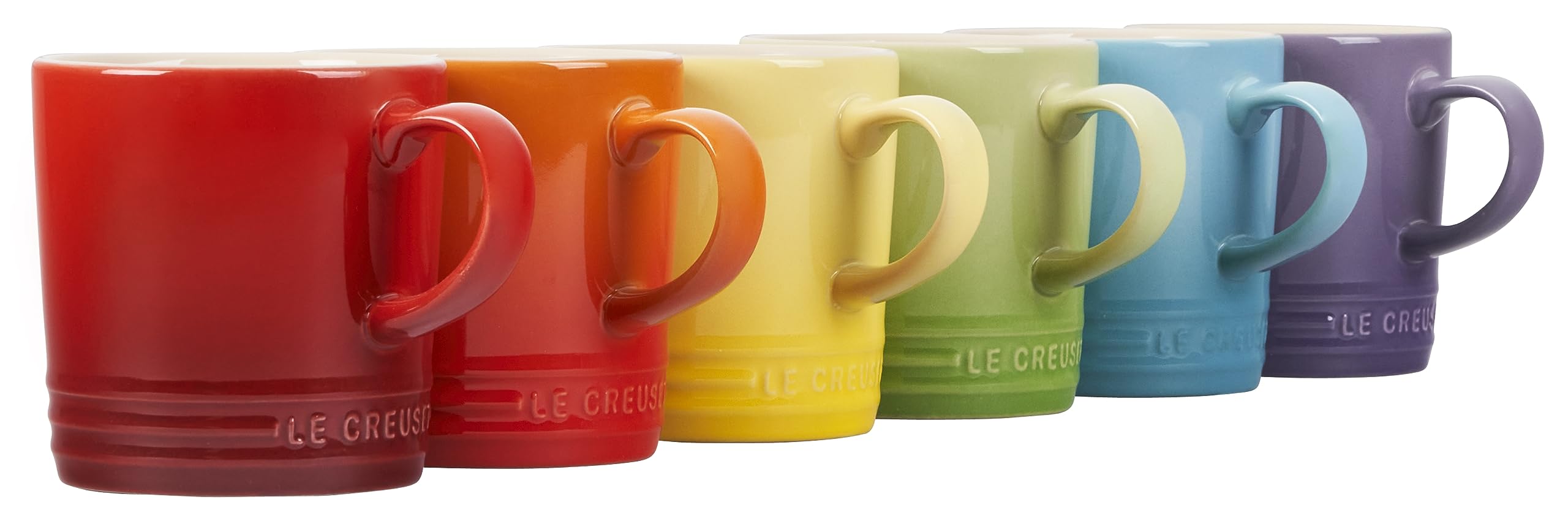 Le Creuset London mugs six-pack in vibrant colors for everyday coffee rituals
