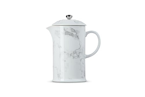 Le Creuset Marble Collection glaze detail, non-porous surface resists flavor absorption