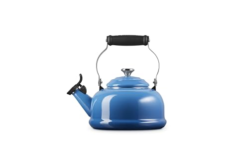 Le Creuset Marseille enamel kettle interior markings help you portion water accurately.