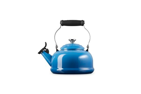 Le Creuset Marseille enamel kettle interior markings help you portion water accurately.