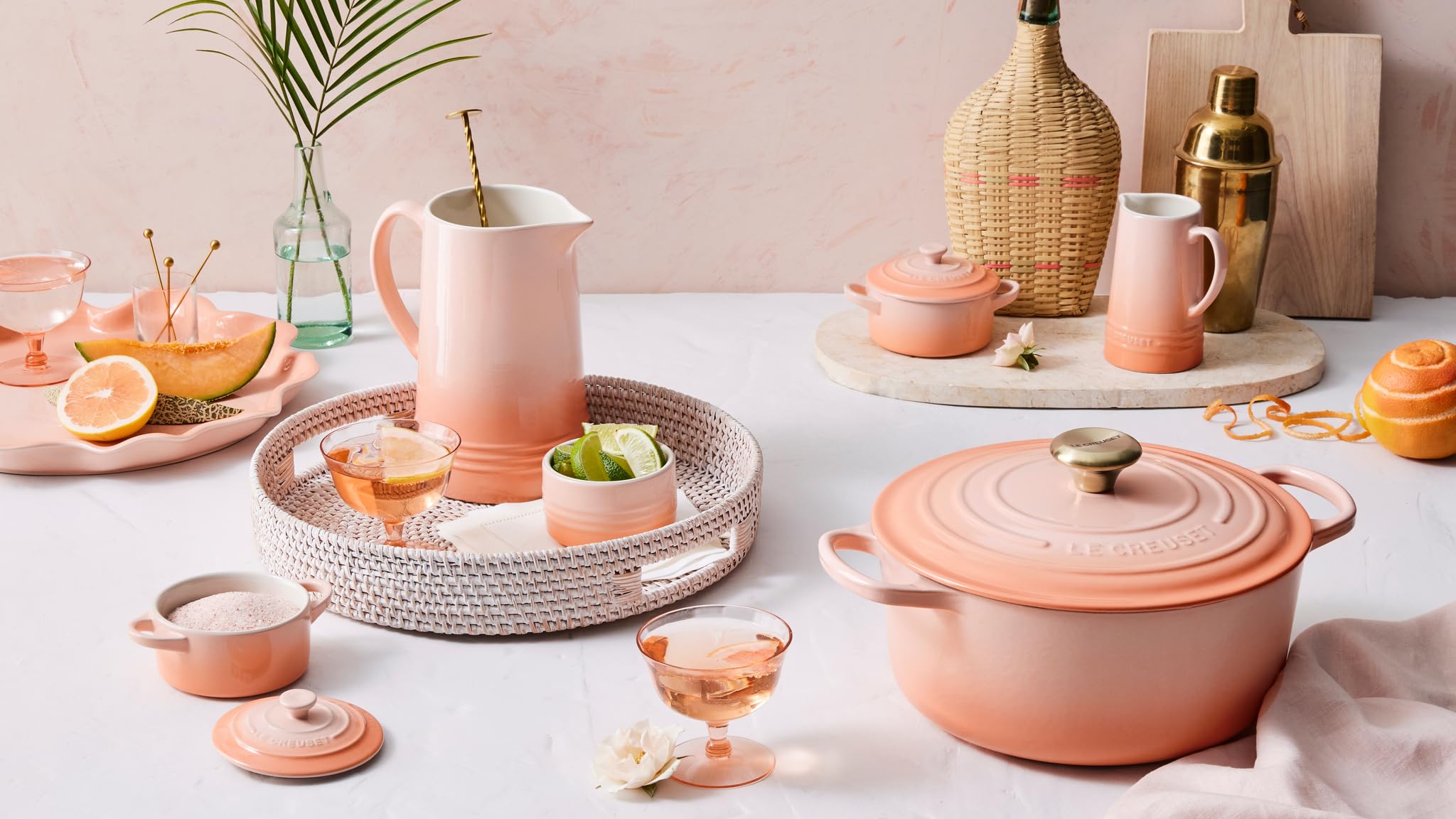 Decorative yet practical, Le Creuset cocotte doubles as prep and storage dish.
