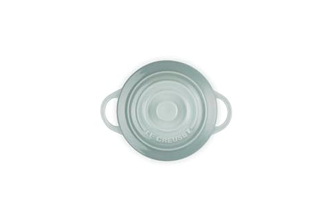 Le Creuset cocotte in Sea Salt glaze, oven-ready for single portions
