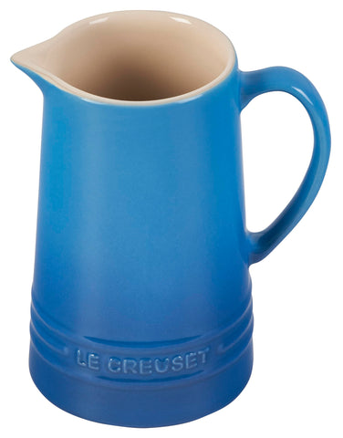 Le Creuset Marseille 10 oz pitcher with front glaze for elegant serving