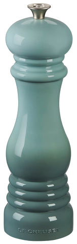 Le Creuset Salt Mill 8in Sea Salt with ceramic grinder for precise seasoning.