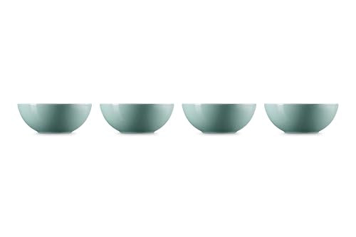 Close-up of Le Creuset glaze, nonporous and scratch-resistant for longevity.