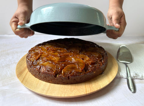Le Creuset Marseille pan; on the stovetop demonstrates efficient heat retention.