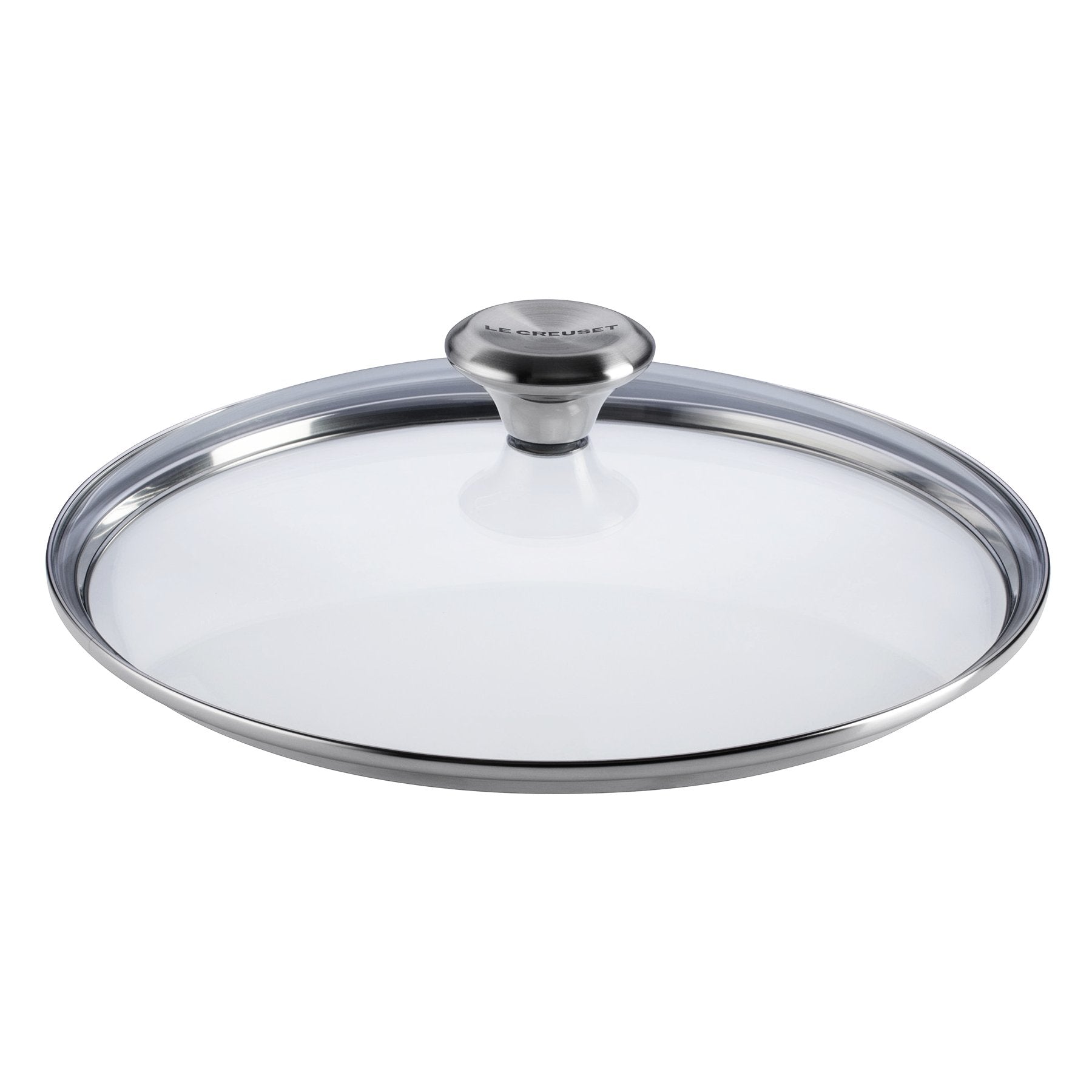 Le Creuset Signature glass lid 10-inch provides a clear view to monitor simmering without lifting.