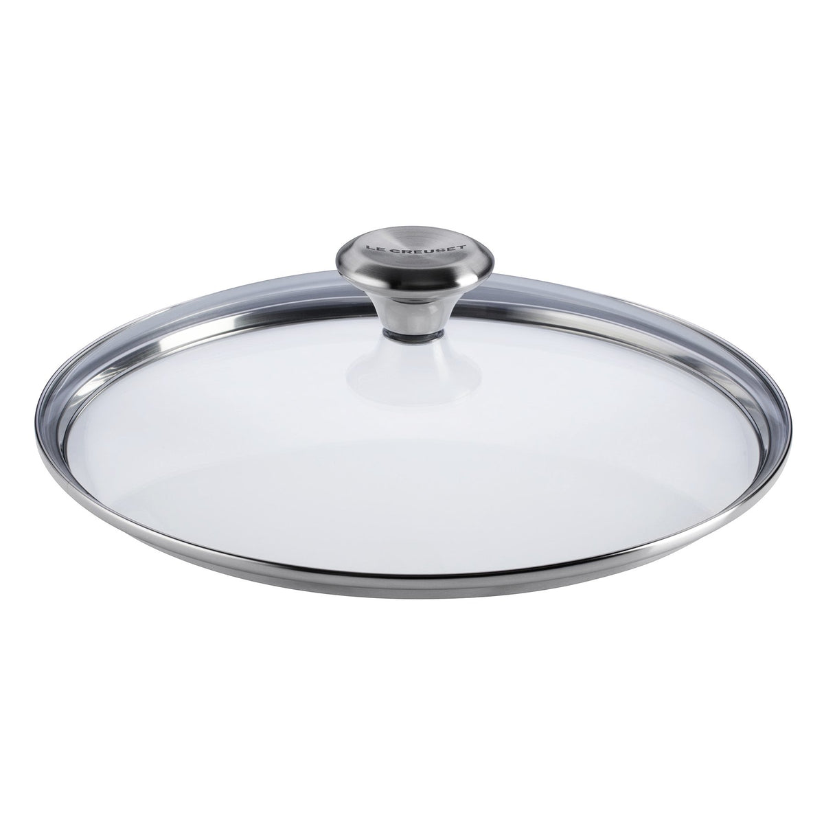Le Creuset Signature glass lid 10-inch provides a clear view to monitor simmering without lifting.