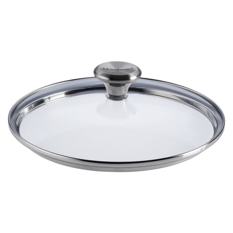 Le Creuset Signature glass lid, 8-inch, clear view to monitor cooking without lifting