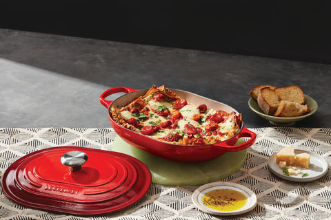 Oven-safe up to 500°F expands cooking options.