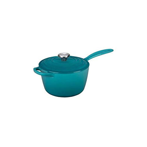 Le Creuset Signature saucepan in oven-safe setup.