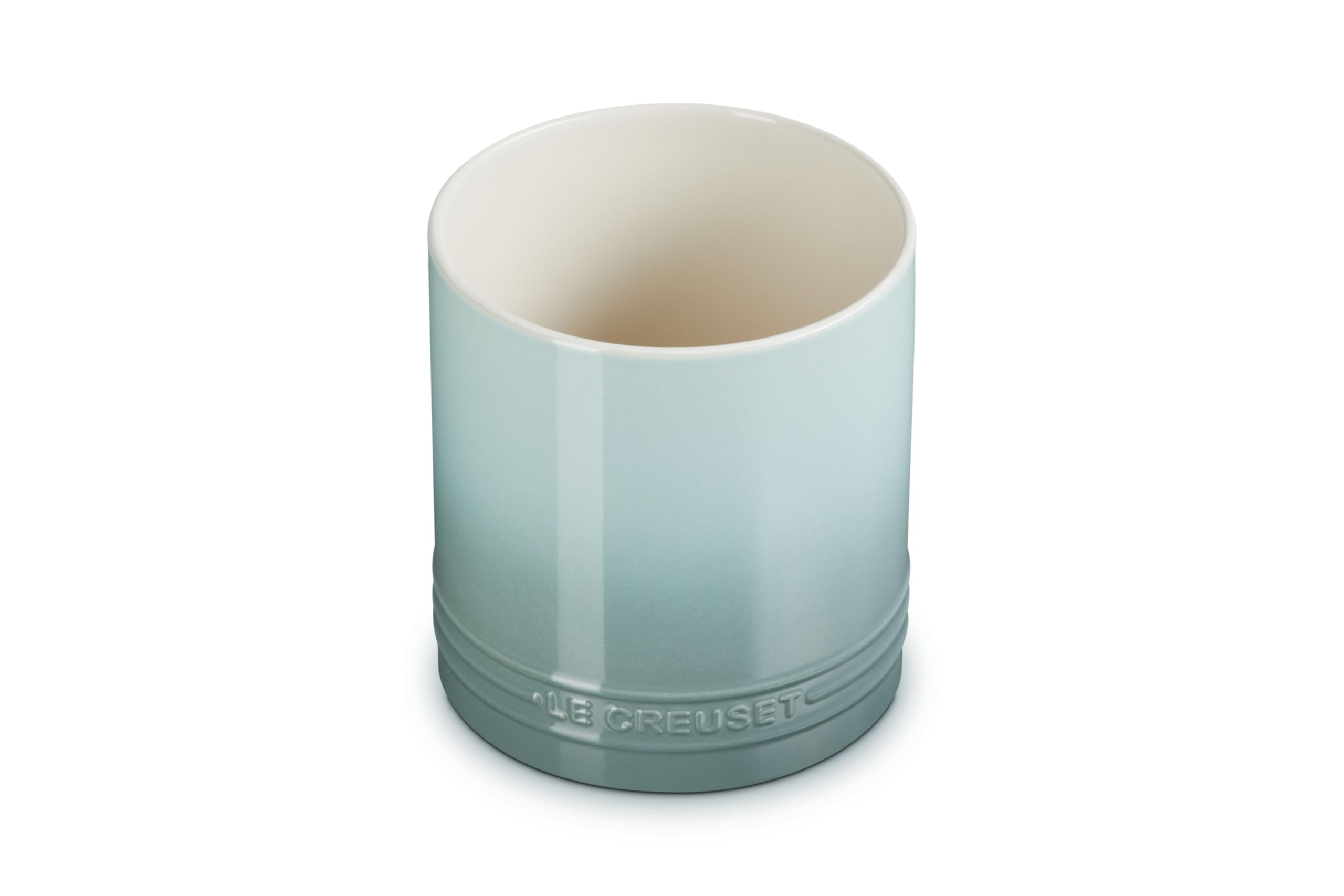 Le Creuset Signature Utensil Crock side view highlights organized counter space
