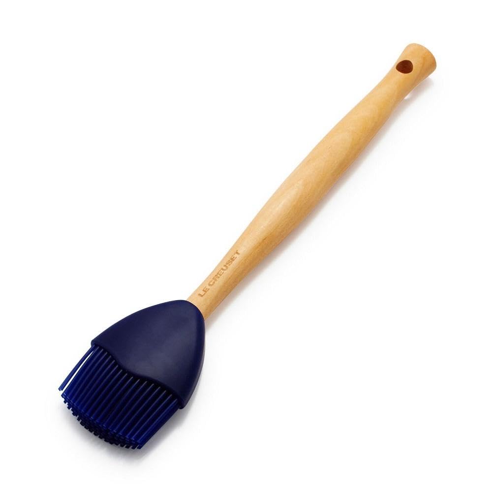 Le Creuset conical bristles hold sauce at the top for controlled, even application