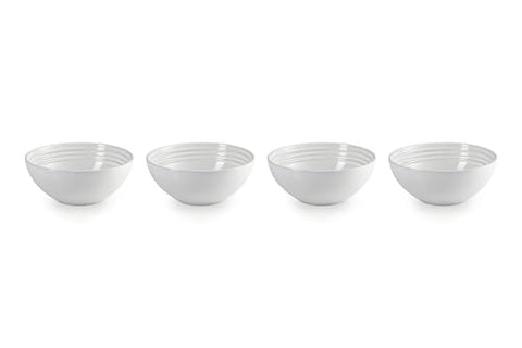 Le Creuset soup bowls 22oz top view highlighting generous capacity for cozy soups.