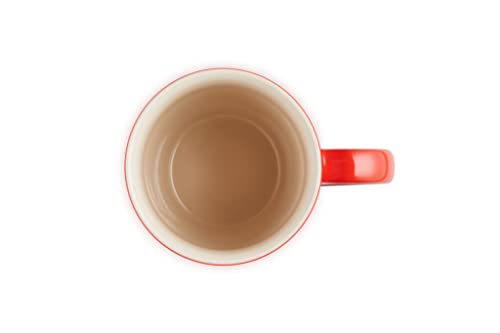 Cerise glaze on Le Creuset stoneware resists chips and stains