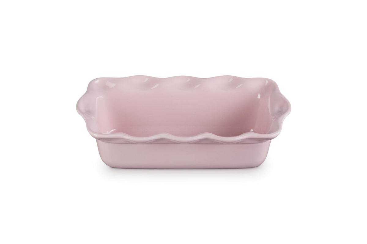 Le Creuset Heritage Fluted Loaf Pan for bread baking with even browning.