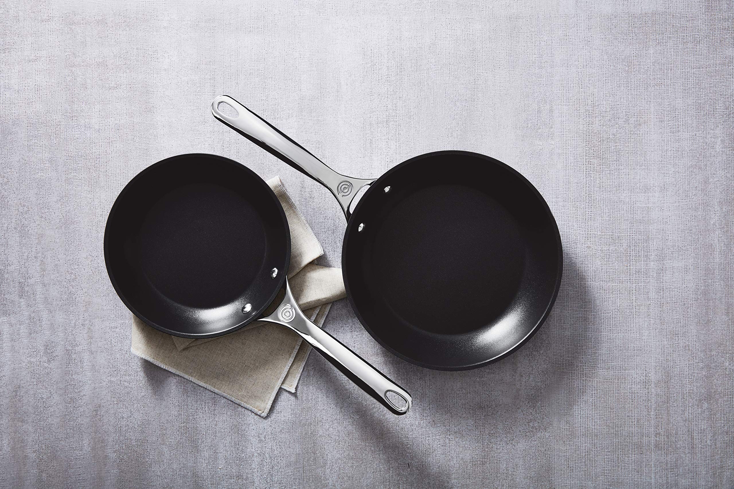 Le Creuset Toughened Nonstick PRO 11-inch fry pan enables even heating and effortless searing.