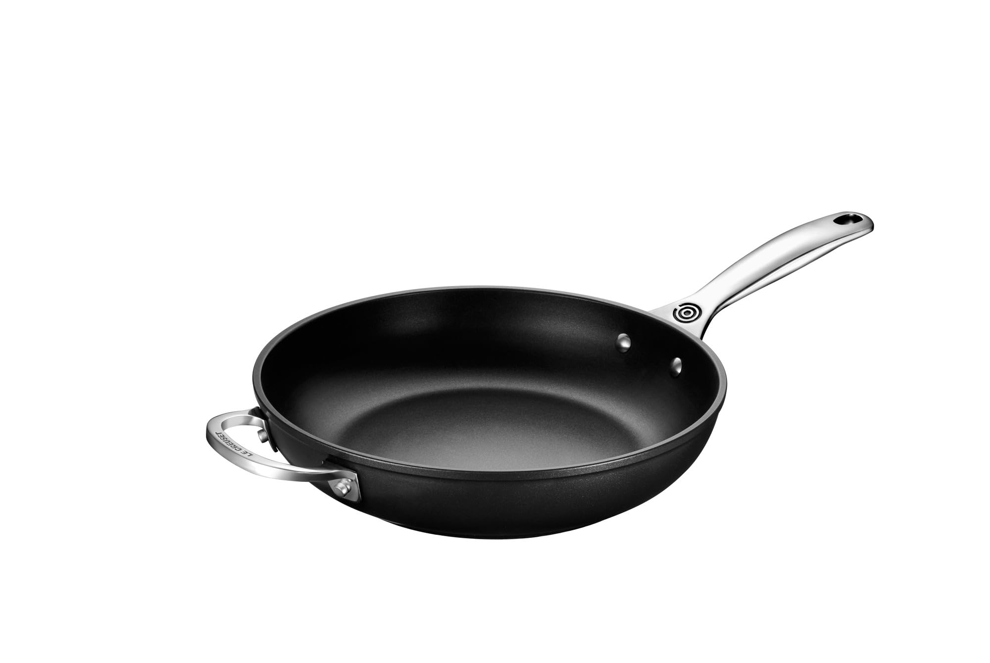 Le Creuset Toughened Nonstick PRO 11-inch pan, side view for easy stove-to-table use.
