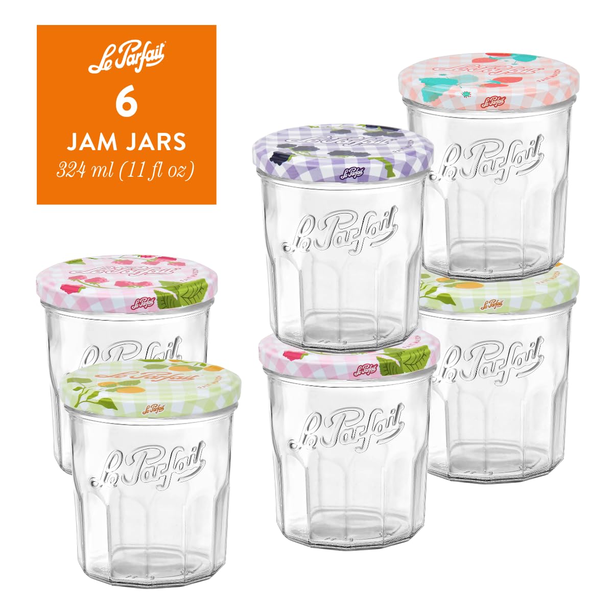 Le Parfait jars suitable for snacks and dry goods storage.